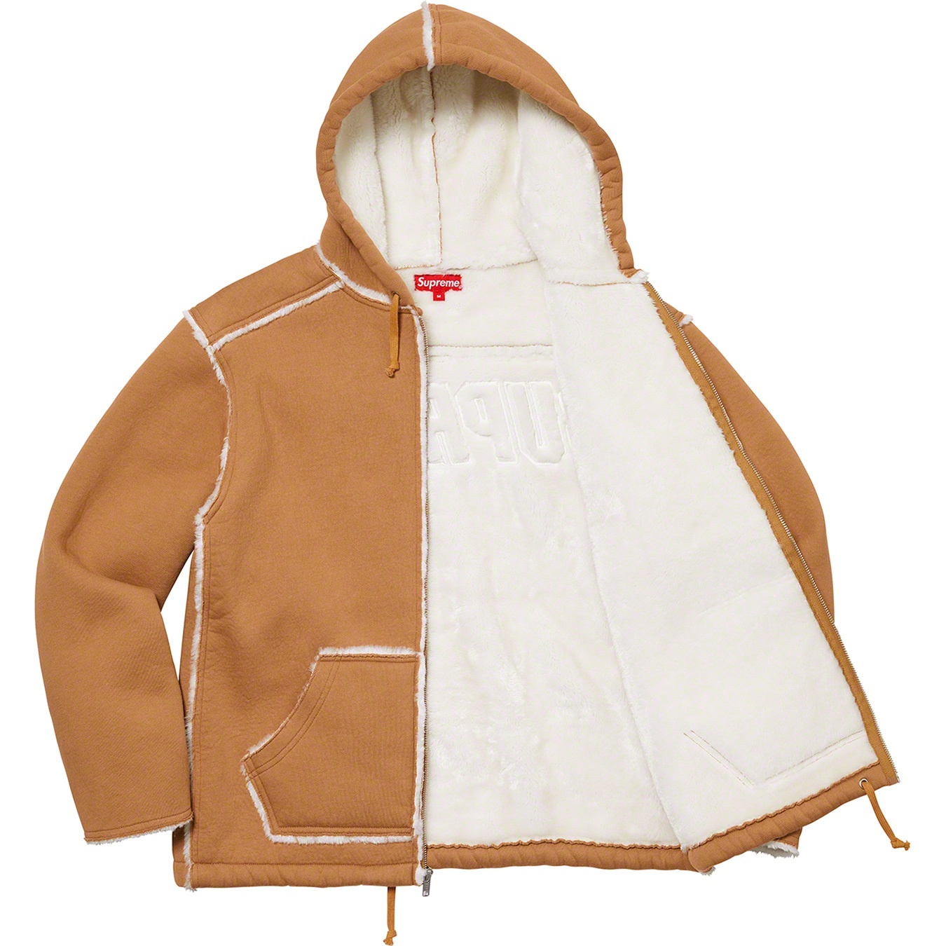 Faux Shearling Hooded Jacket view 17